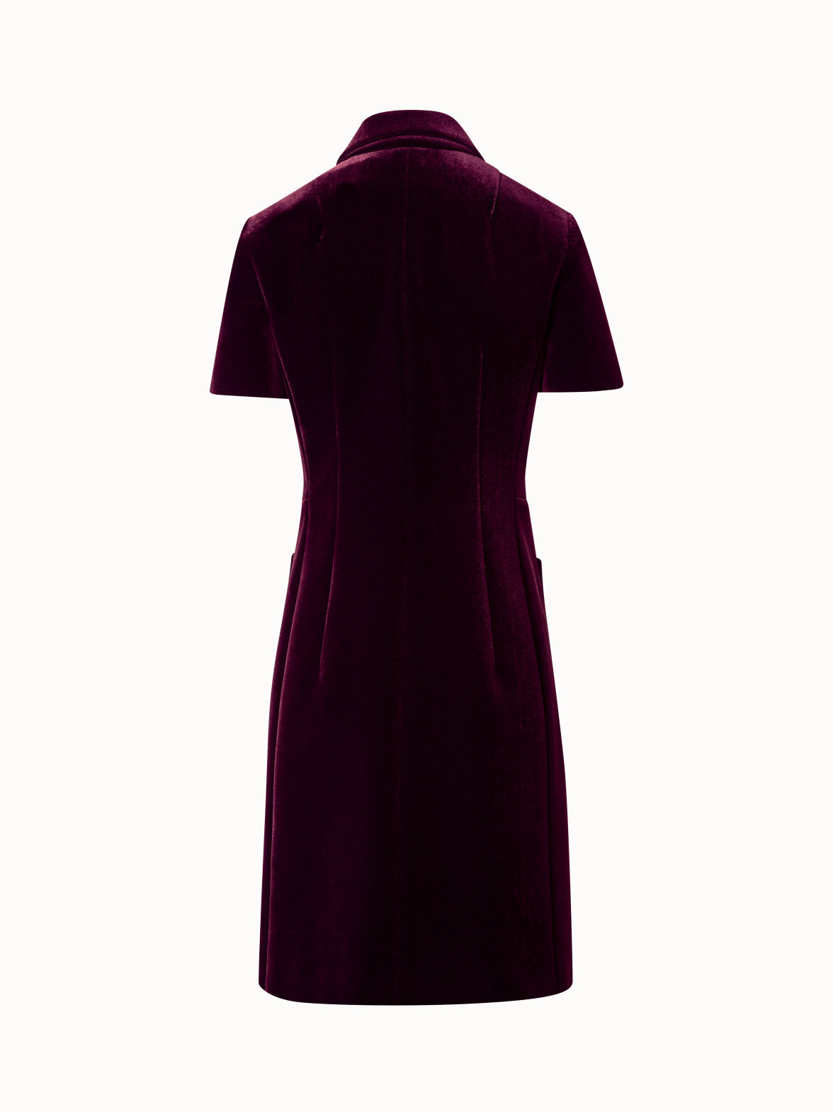 Velvet Neoprene Short Dress