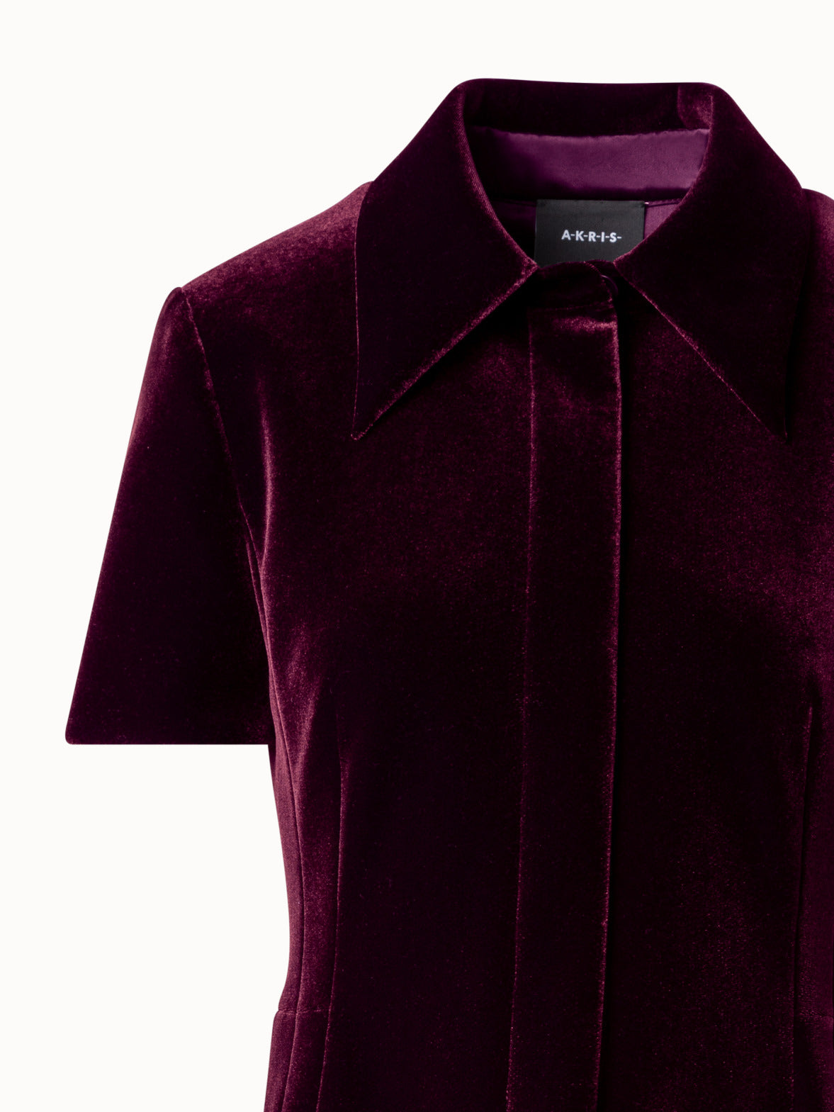 Velvet Neoprene Short Dress