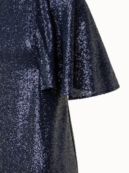 Evening Gown with Sequins on Jersey