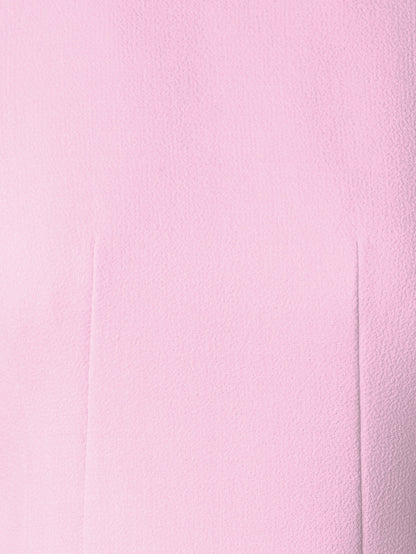 Sheath Dress with Short Sleeves in Wool Cr¨ºpe Double-Face