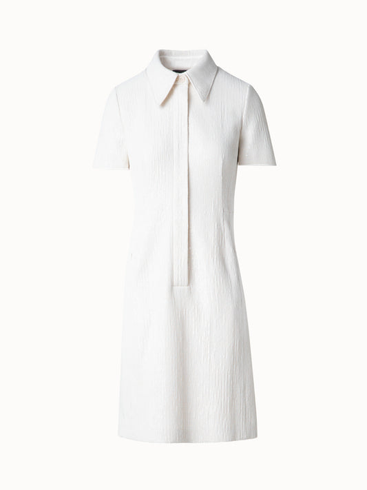 Sequin Silk Dress in Polo Style