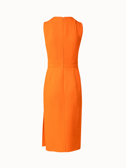 Sheath Dress Wool Cr¨ºpe Double-Face