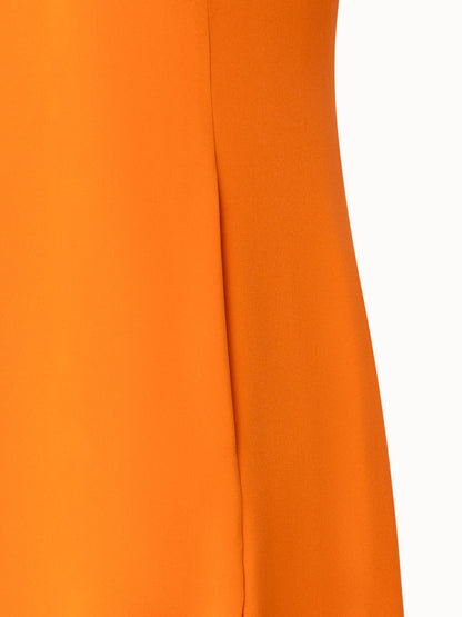 Long Sleeveless Silk Evening Dress with Slit