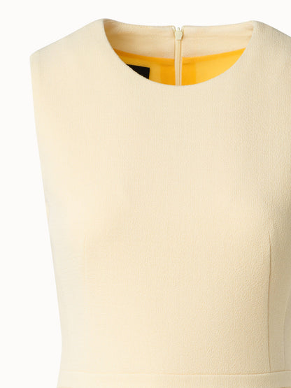 A-Line Wool Cr¨ºpe Double-Face Sheath Dress