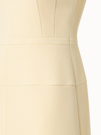 A-Line Wool Cr¨ºpe Double-Face Sheath Dress