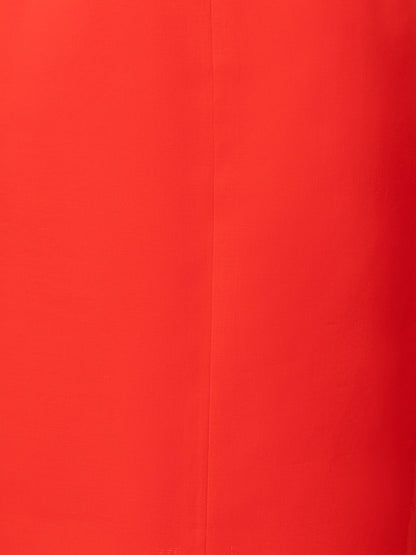 Cotton Sheath Dress with Stitched Pleats