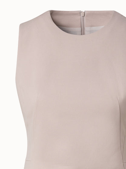 A-Line Cotton Double-Face Sheath Dress