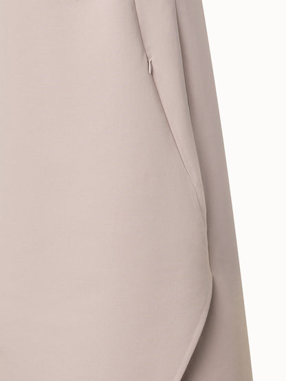 A-Line Cotton Double-Face Sheath Dress